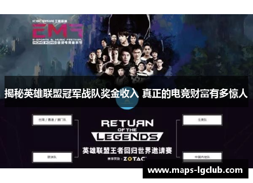 揭秘英雄联盟冠军战队奖金收入 真正的电竞财富有多惊人